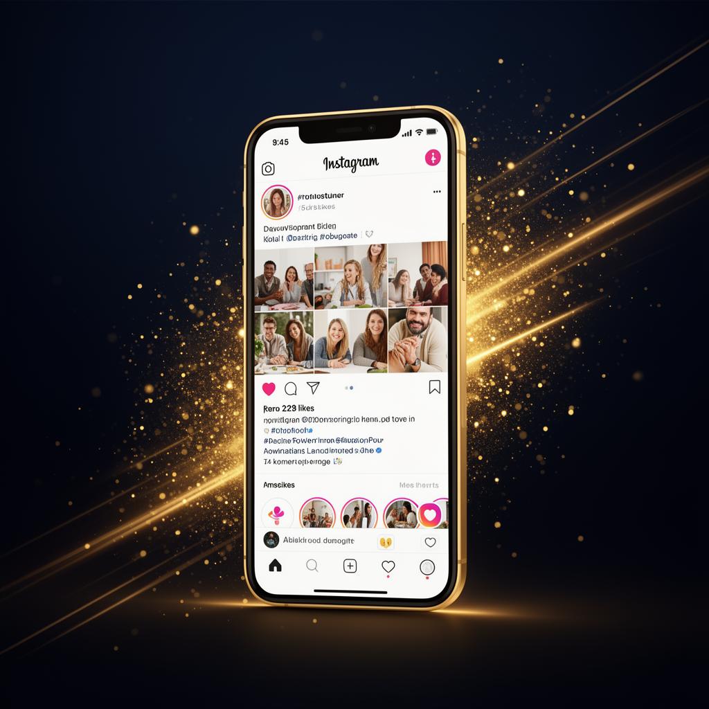 Smartphone com Instagram em destaque
